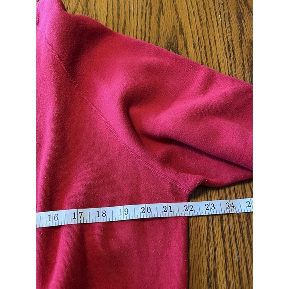 Vtg 90s Cat Sweatshirt Women XL Embroidered Red Y2K Lee Piling‎ Used - Picture 7 of 8